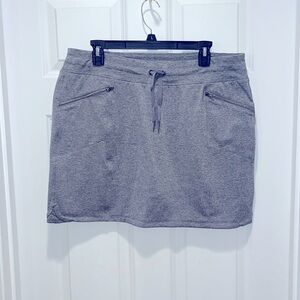 Tangerine Gray Heather Blue Athletic Drawstring Pocket Skorts Sz XL